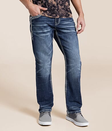 Rock Revival Hunter Relaxed Taper Stretch Jean front view