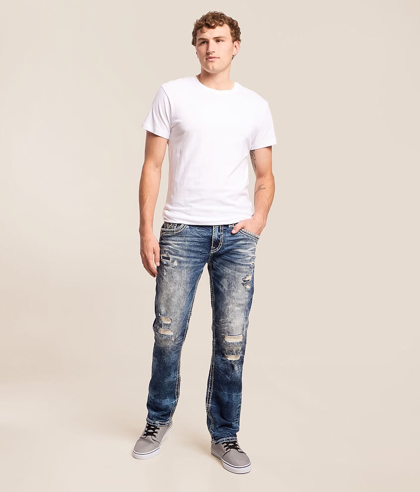 ジェイムズリジィ outside rukkingu in Rock Revival Hendrix Straight Stretch Jean - Men's Jeans in