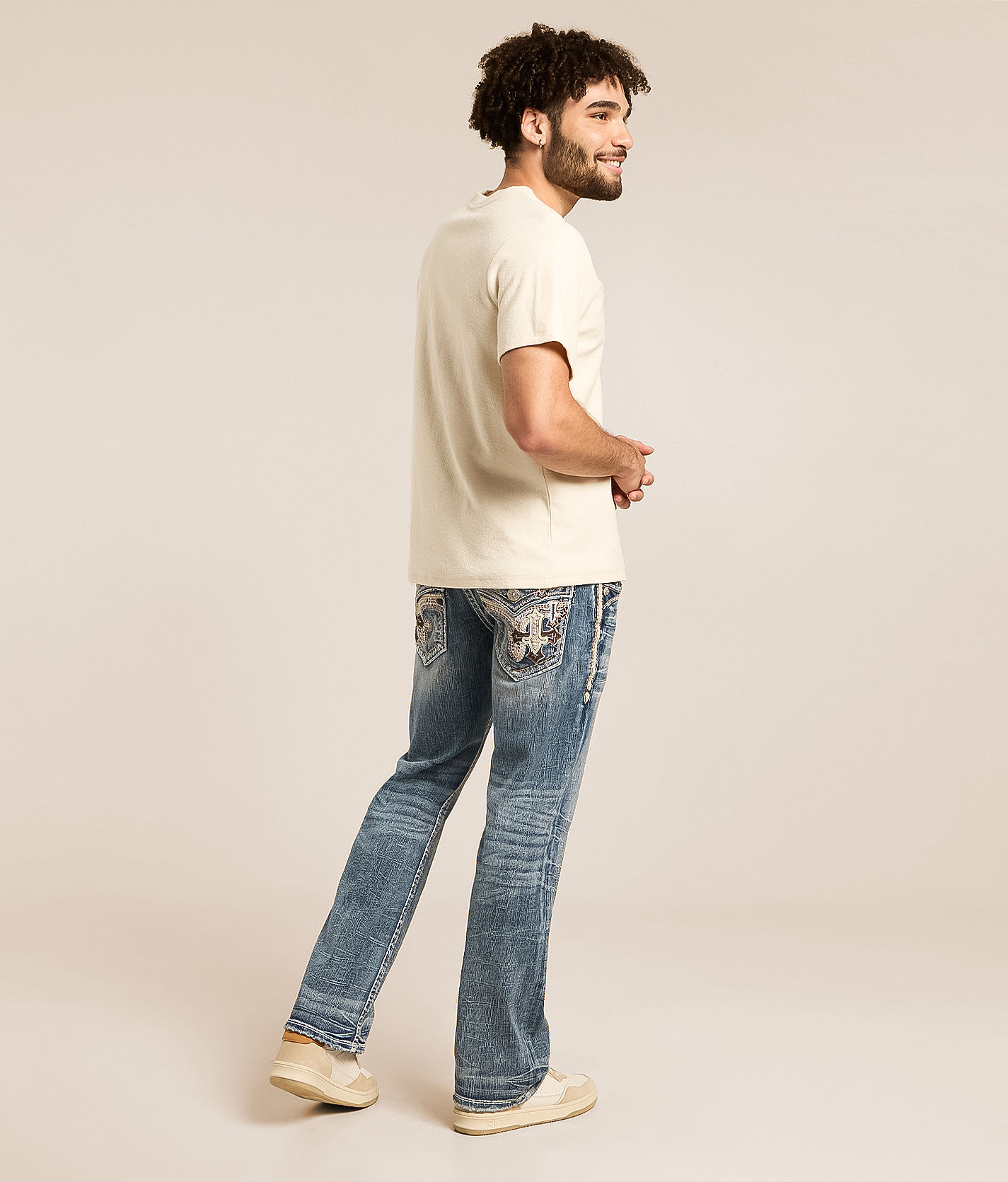 パンツ ROCKETS 0001XX rigid W32 L32 Rock Revival Knox Boot Stretch Jean - Men's Jeans in Knox B202