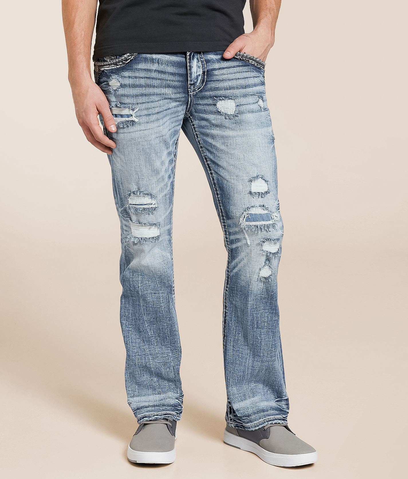 Rock Revival Jethro Slim Boot Stretch Jean - Men's Jeans in Jethro