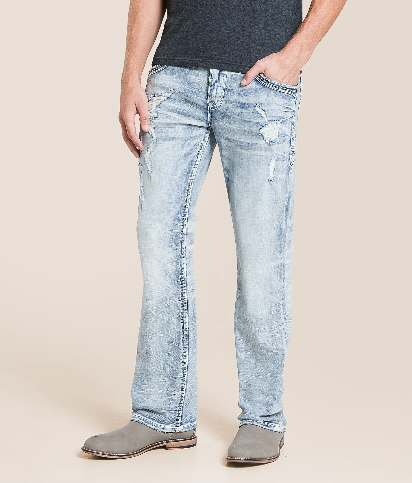 Rock Revival Harvey Slim Boot Stretch Jean - Men's Jeans in Harvey