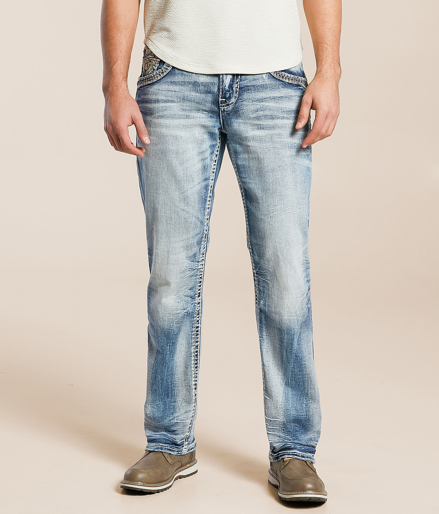 Rock Revival Harman Relaxed Taper Stretch Jean - Men's Jeans in