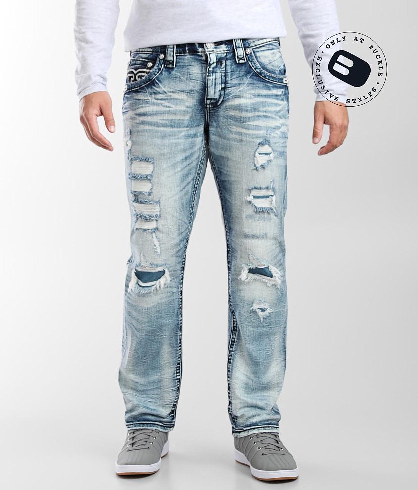 Rock Revival Reeves Relaxed Taper Stretch Jean front view