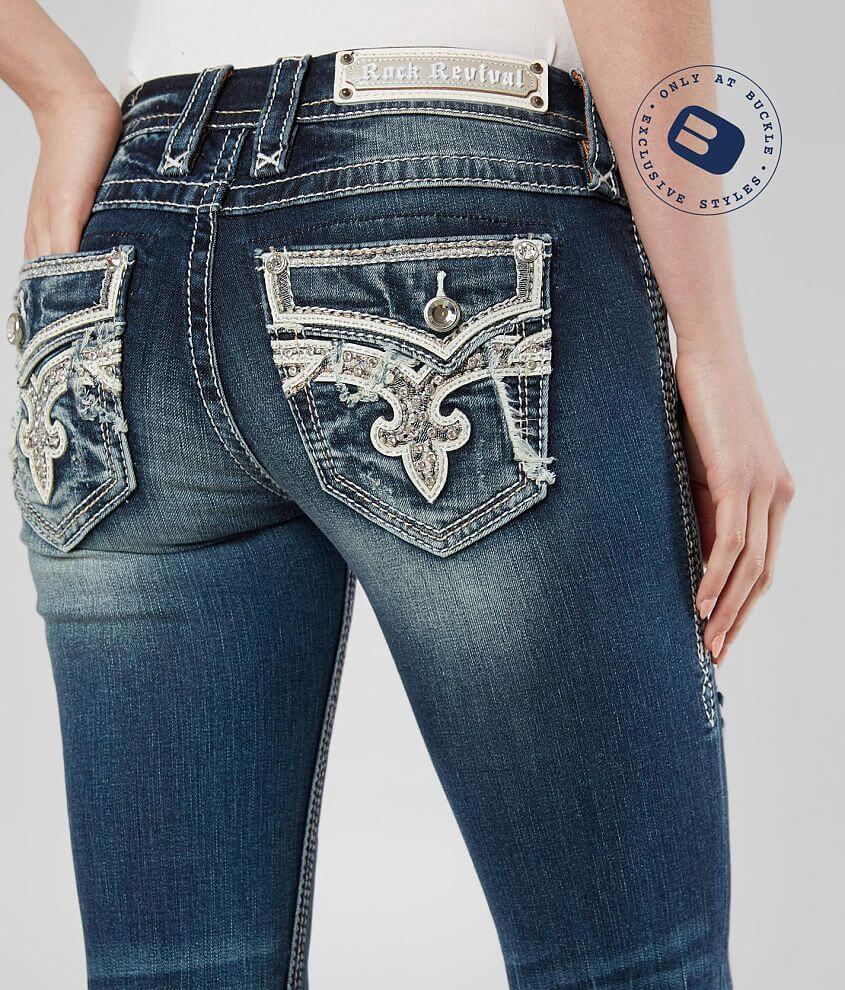 Rock Revival Adara Straight Stretch Cuffed Jean Women's Jeans in