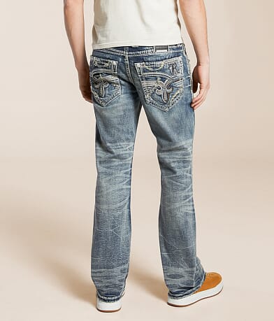Rock Revival Leono Slim Boot Stretch Jean back view