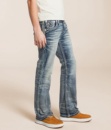 Rock Revival Leono Slim Boot Stretch Jean full left side view