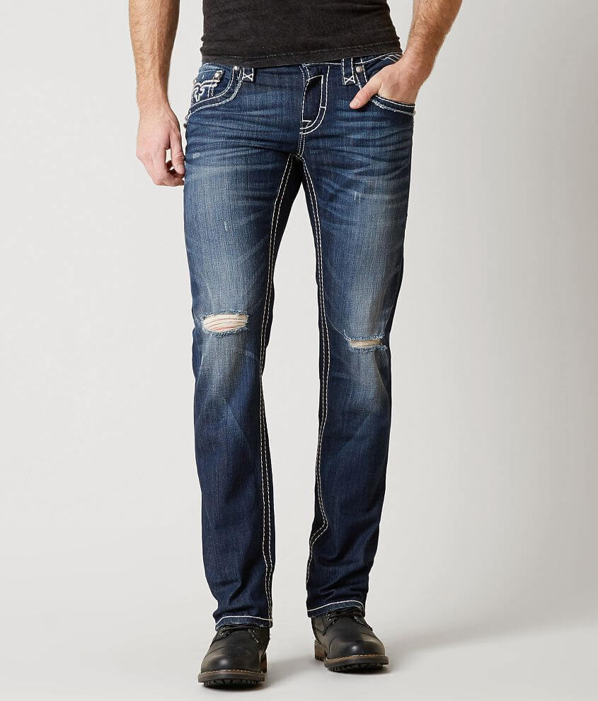 Rock Revival Scarab Slim Straight Stretch Jean front view
