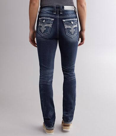 Rock Revival Frann Easy Straight Stretch Jean BACK