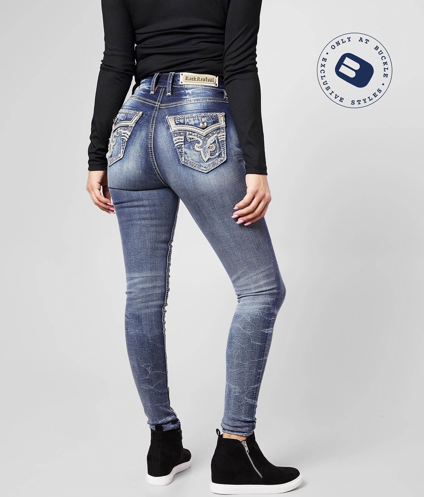 rock revival womens skinny jeans