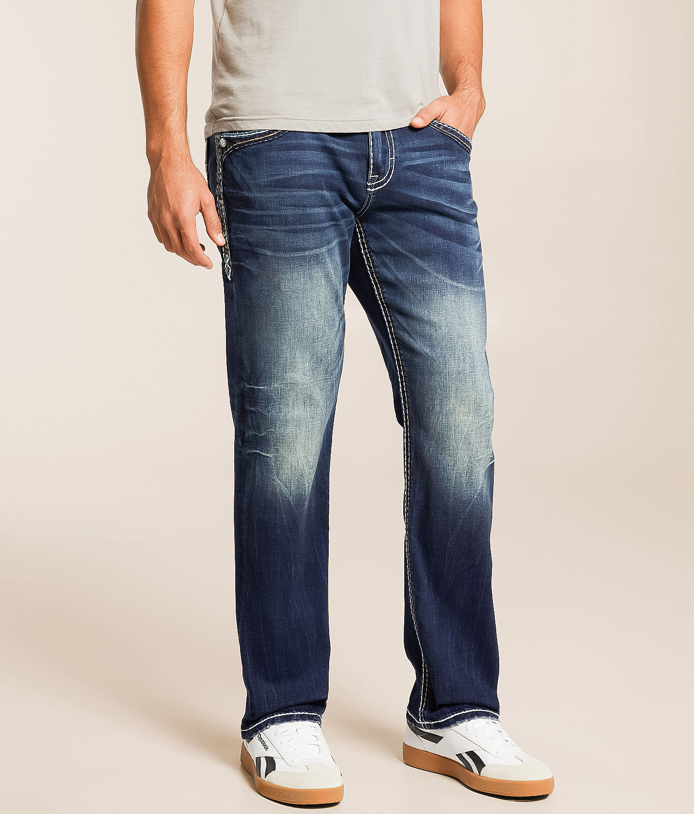 Rock Revival Samuel Relaxed Taper Stretch Jean - Men's Jeans in