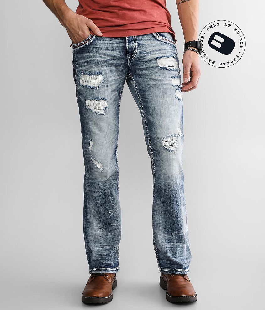 Rock Revival Fincher Slim Boot Stretch Jean - Men's Jeans in Fincher SB203