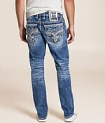 べんじゃみん! Rock Revival Benjamin Slim Straight Stretch Jean - Men's Jeans in