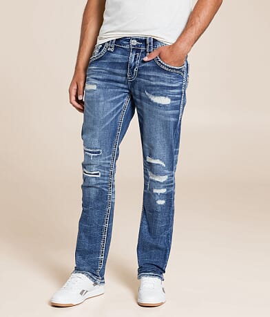 Rock Revival Benjamin Slim Straight Stretch Jean front view