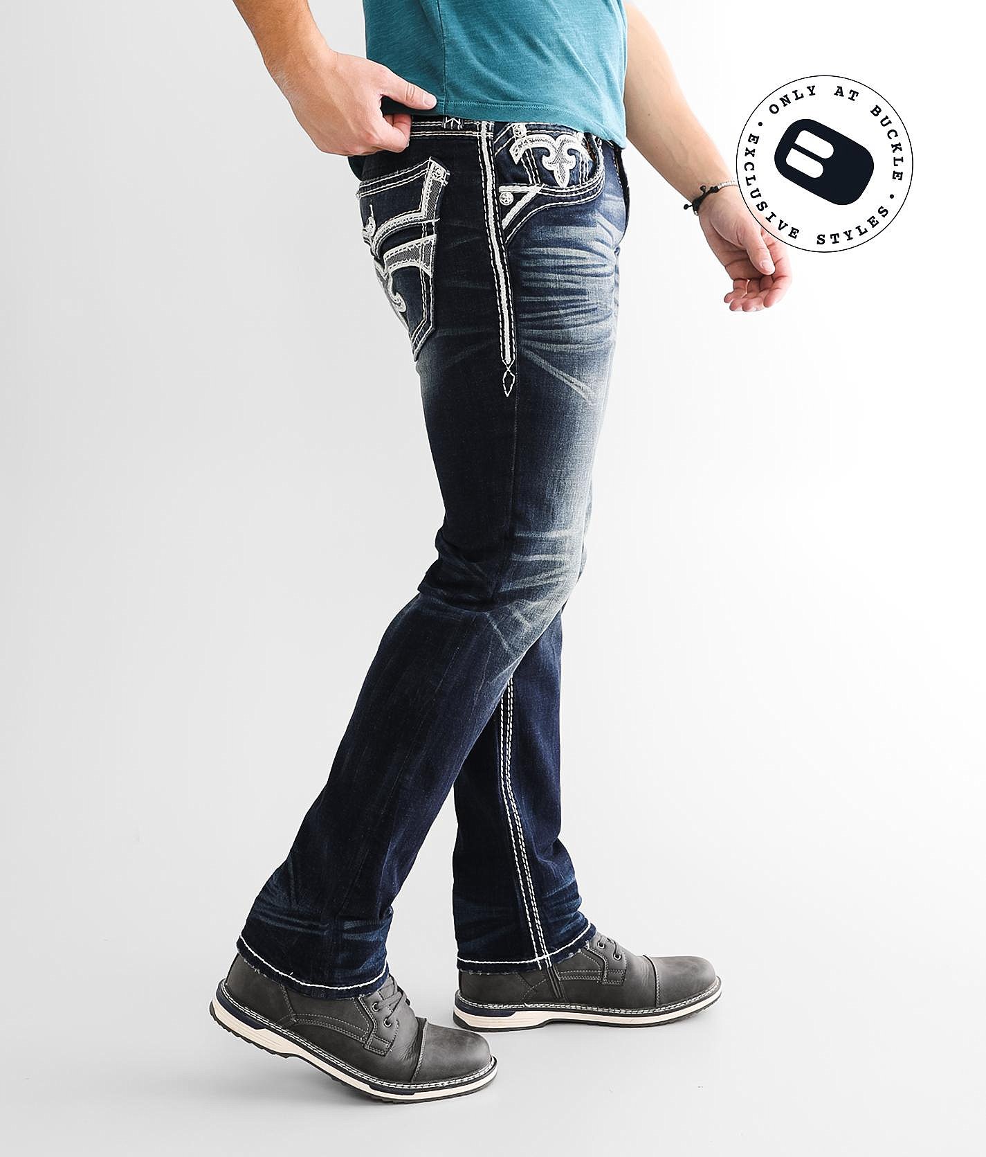 rock revival jeans mens white