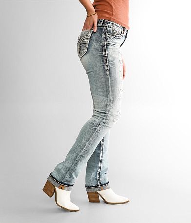 Rock Revival Dubarry Mid-Rise Straight Stretch Jean full right side view