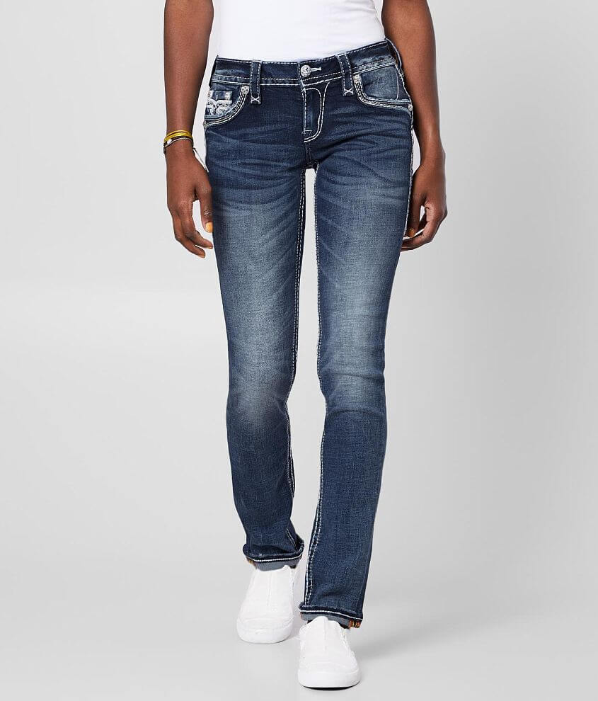 Rock Revival Ash Rose Straight Stretch Cuffed Jean Women's Jeans in