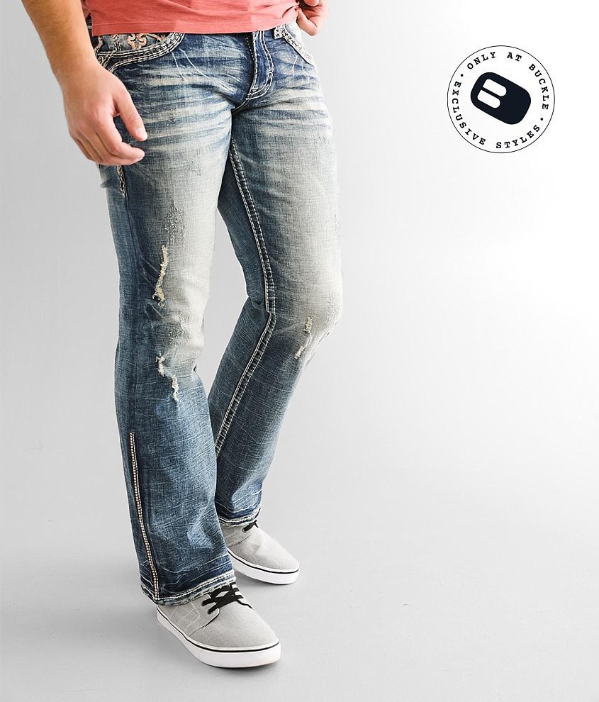 Rock revival mens store slim bootcut jeans