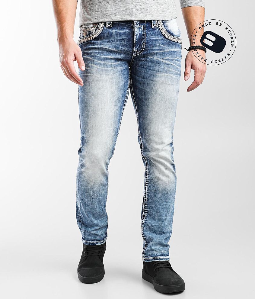 Rock Revival Garrie Slim Straight Stretch Jean front view