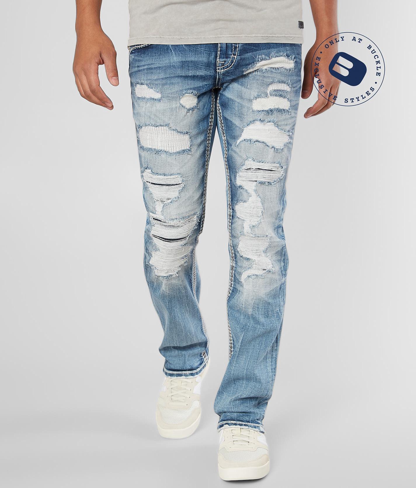 slim straight fit jeans mens