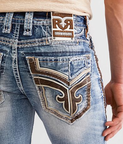 Rock Revival Esteban Slim Boot Stretch Jean back pocket view
