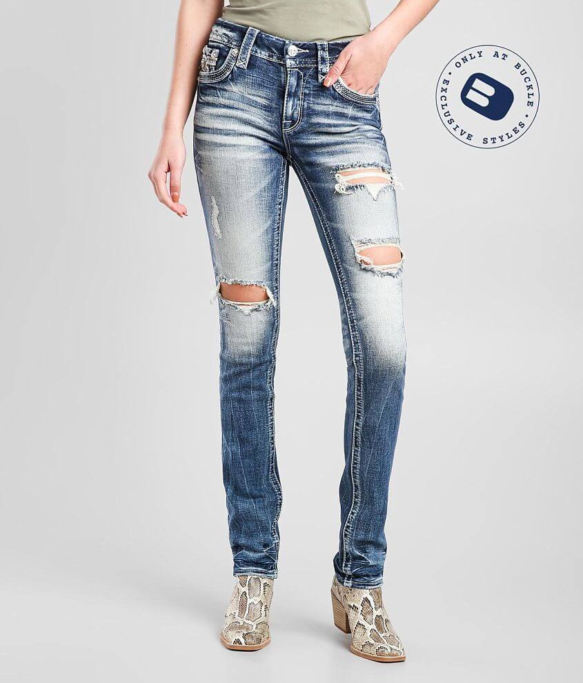 Rock Revival Sosie Mid-Rise Straight Stretch Jean front view
