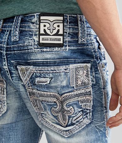 Rock Revival Kieran Slim Taper Stretch Jean back pocket view