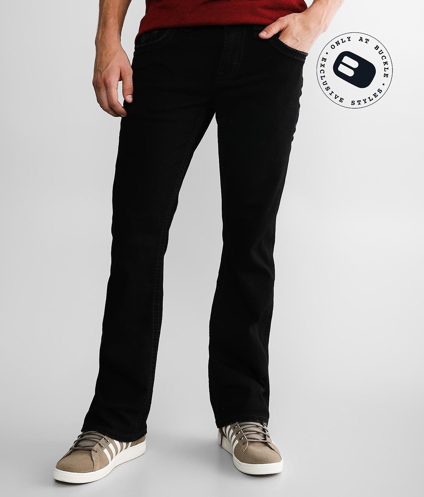 black bootcut jeans men