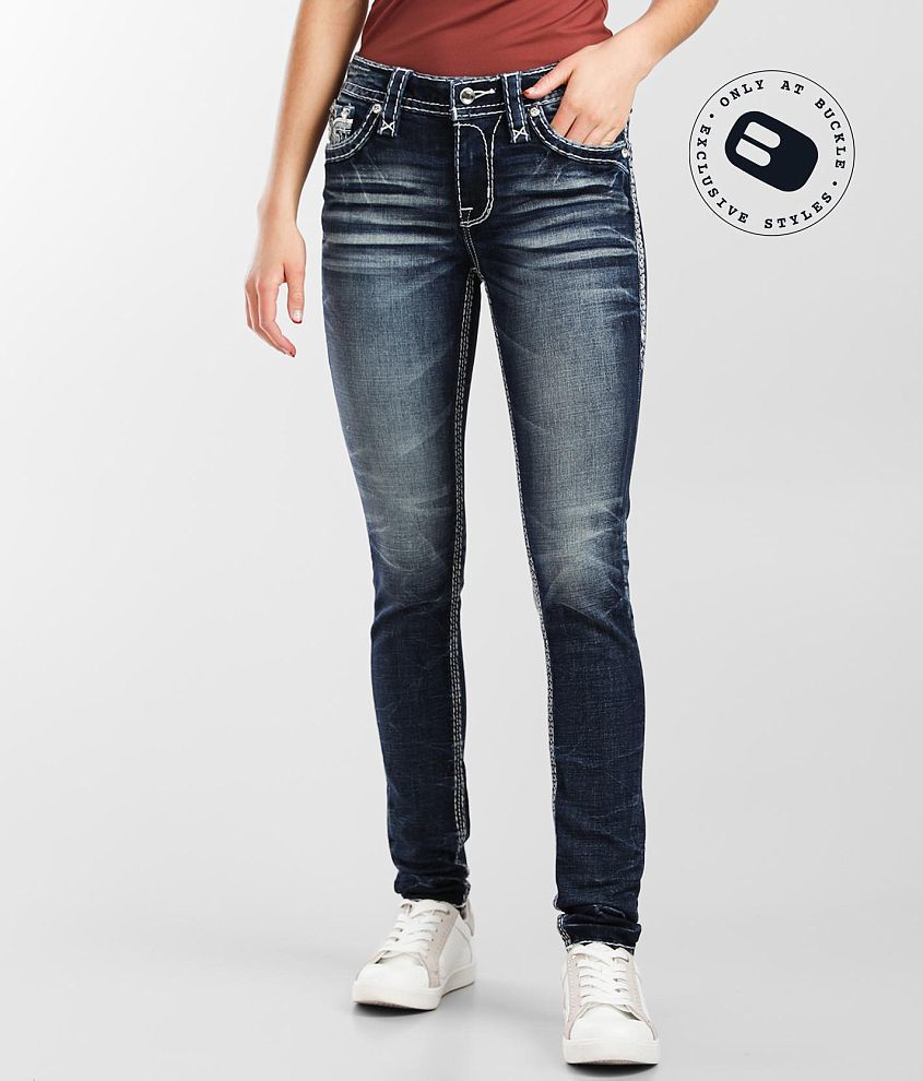 Rock Revival Yandel Mid-Rise Skinny Stretch Jean front view