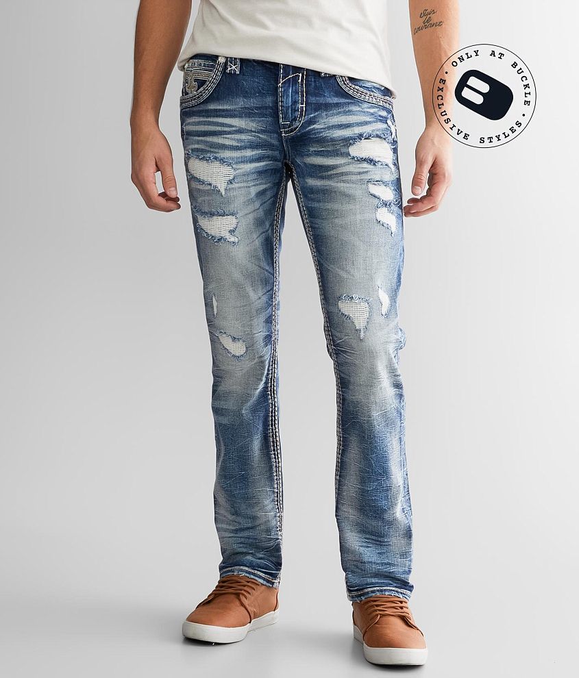 Rock Revival Wilder Slim Straight Stretch Jean front view