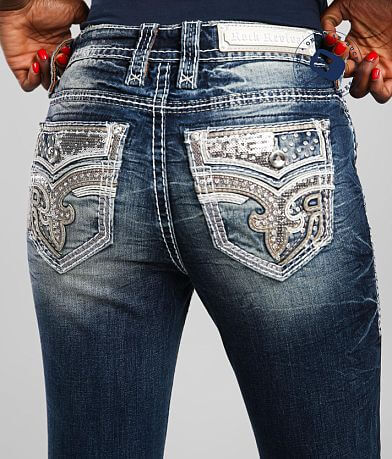purple rock revival jeans