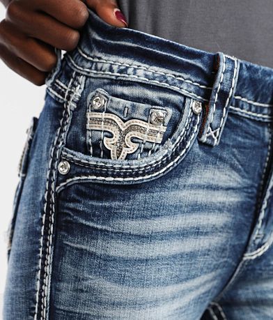 Rock Revival Nadine Mid-Rise Flare Stretch Jean misc detail 1 view