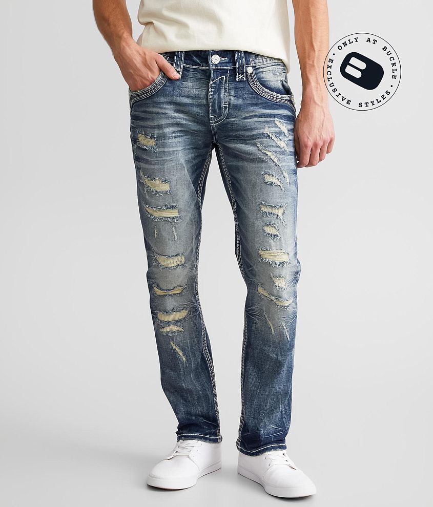 Mens rock revival jeans on outlet sale