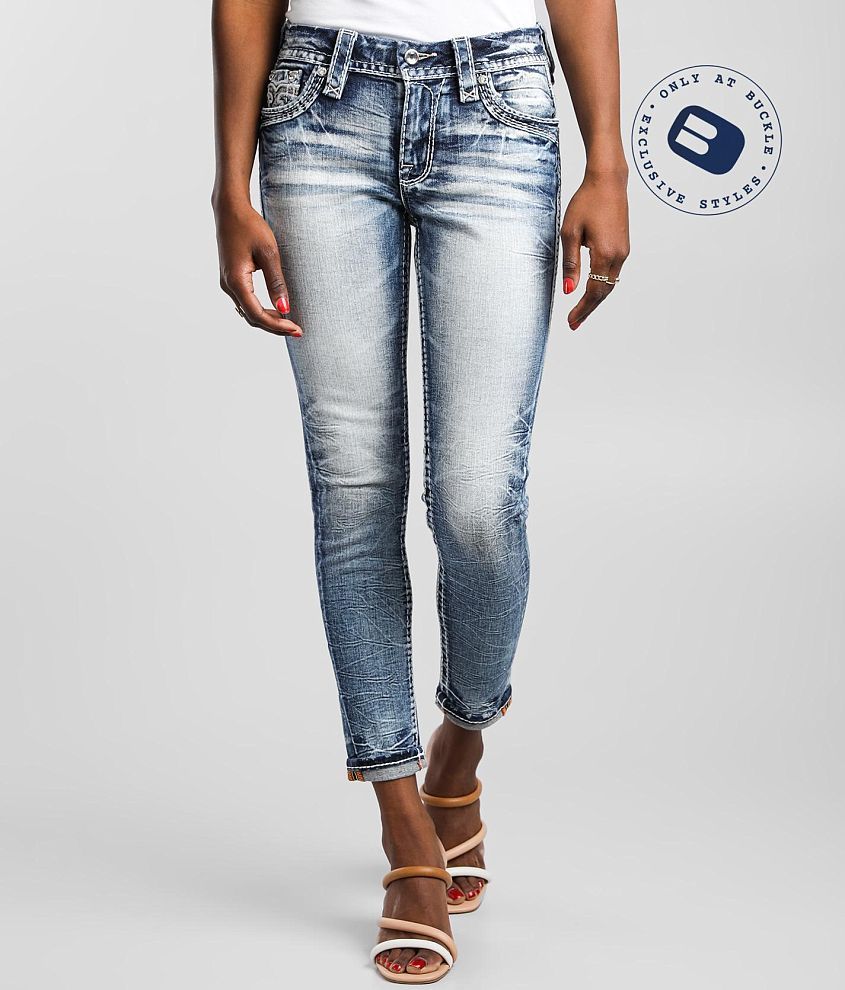 Rock Revival Rosewood Mid-Rise Ankle Skinny Jean front view