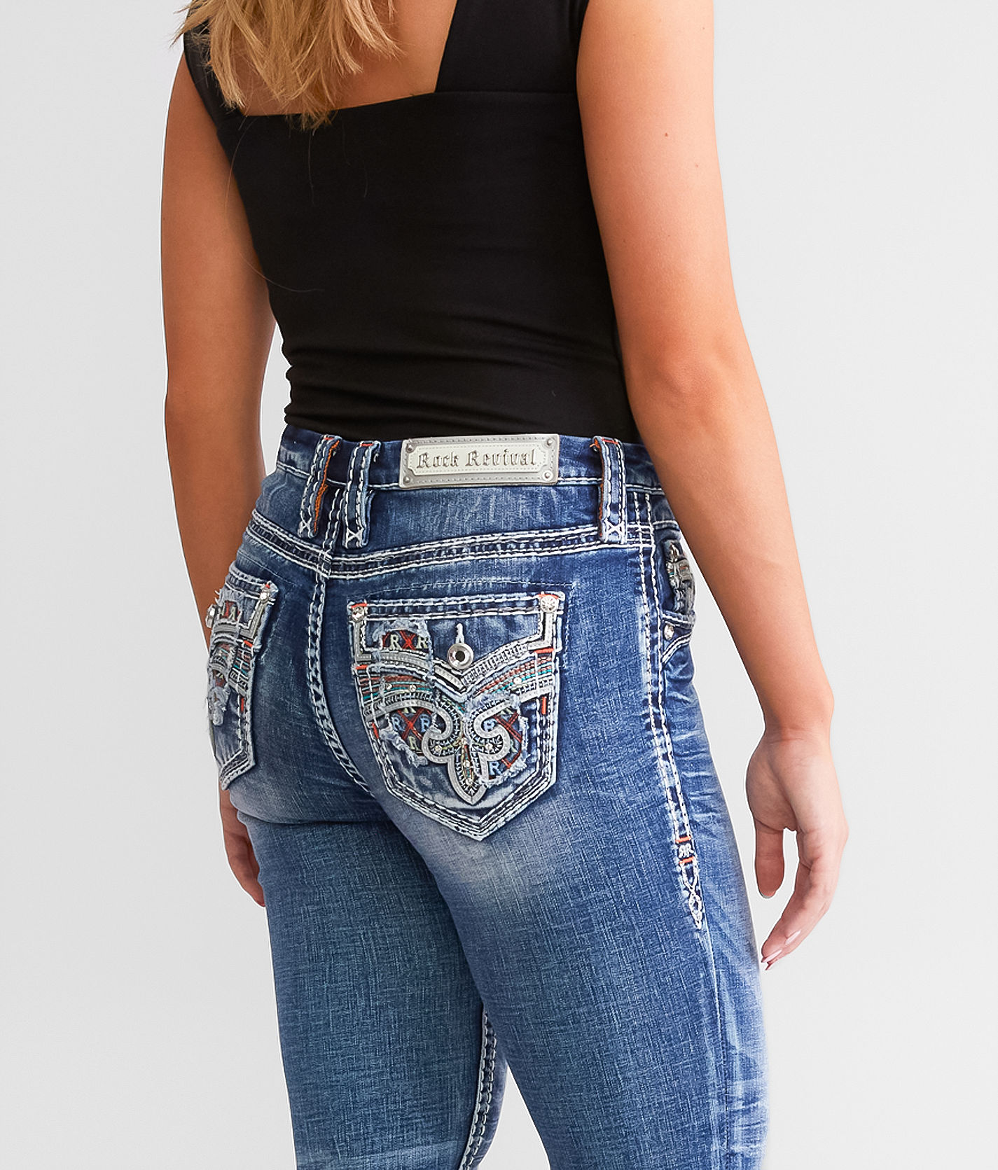Rock Revival Rose Wood High Rise Ankle Skinny Jean - Women's