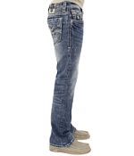 Rock Revival Men’s Ecton Slim Boot Jeans Size popular 33