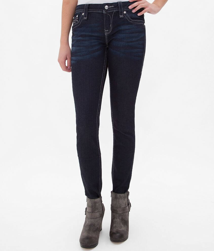 Rock Revival Jessica Mid-Rise Curvy Skinny Jean front view