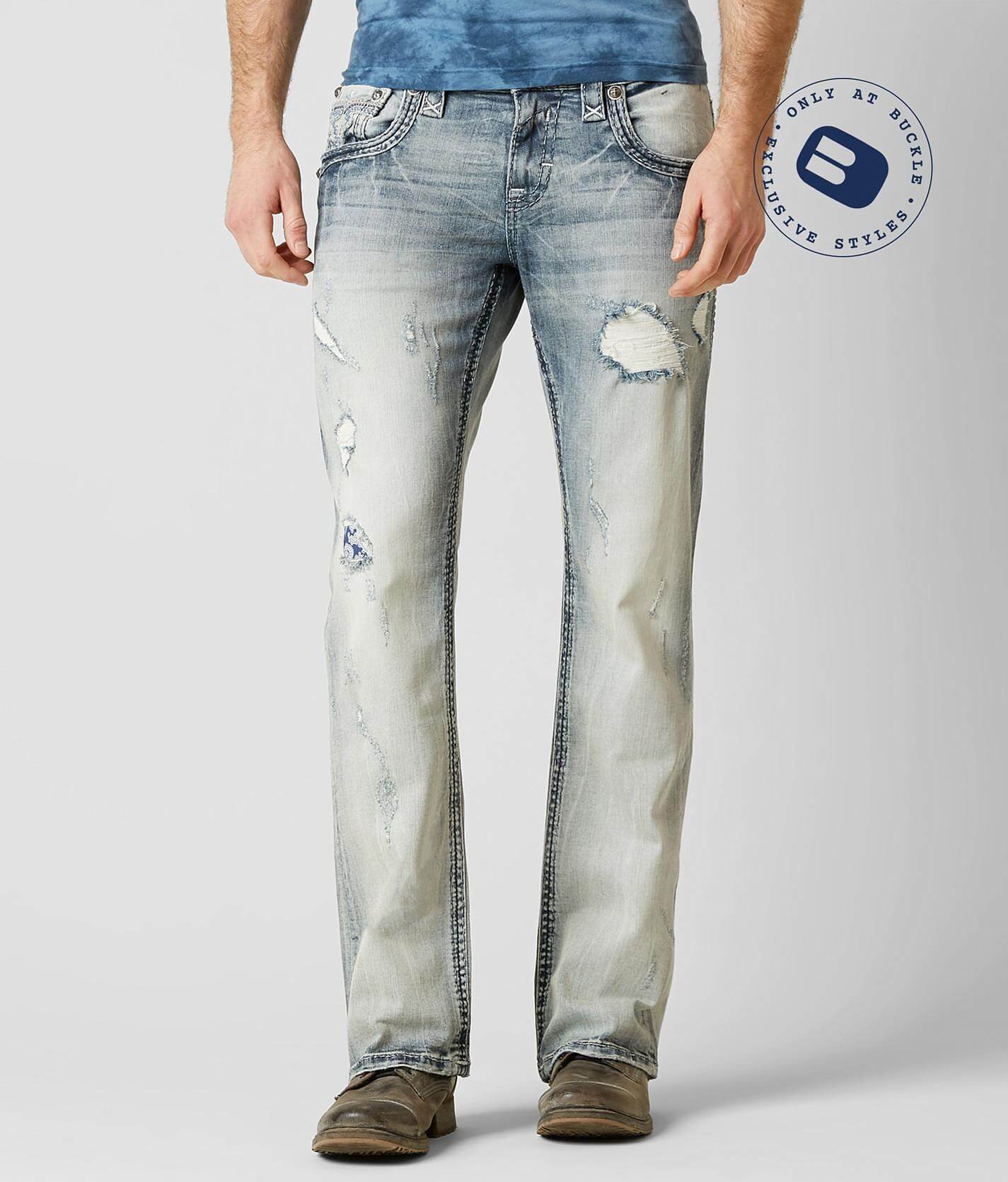 rock revival mens slim bootcut jeans