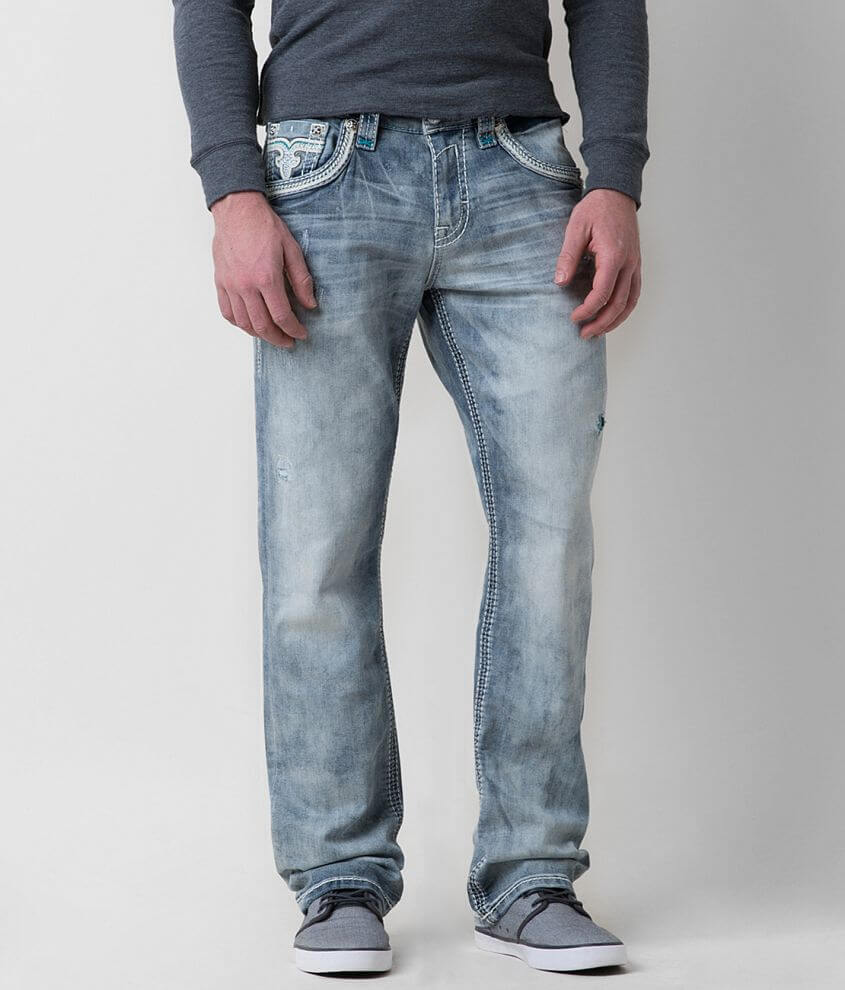Rock Revival Feeney Relaxed Straight 17 Jean front view