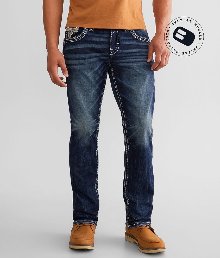 Rock revival relaxed sales straight jean