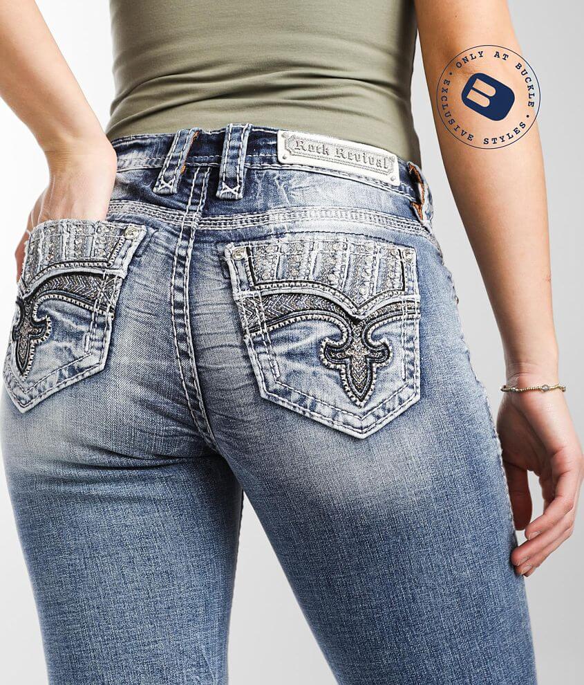 Rock Revival Ice Easy Straight Stretch Jean - Women's Jeans in Ice ...