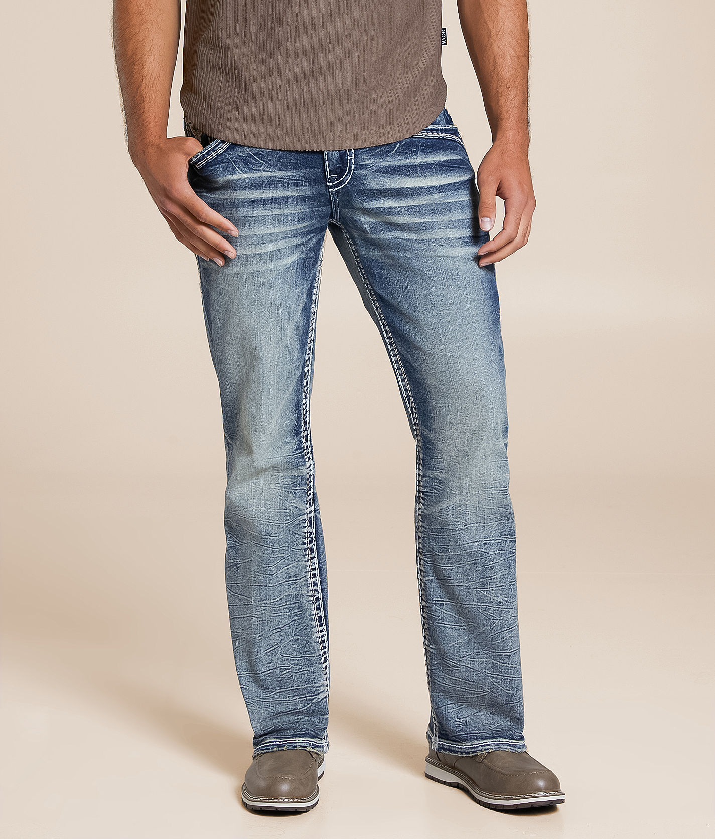 Rock Revival Jain Slim Boot Stretch Jean - Men's Jeans in Jain
