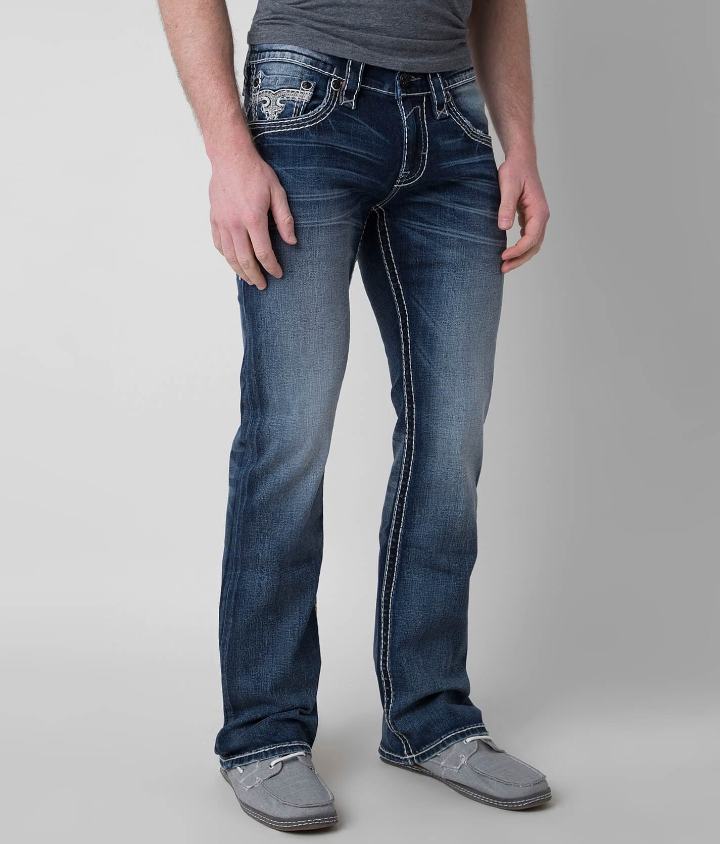 rock revival mens slim bootcut jeans