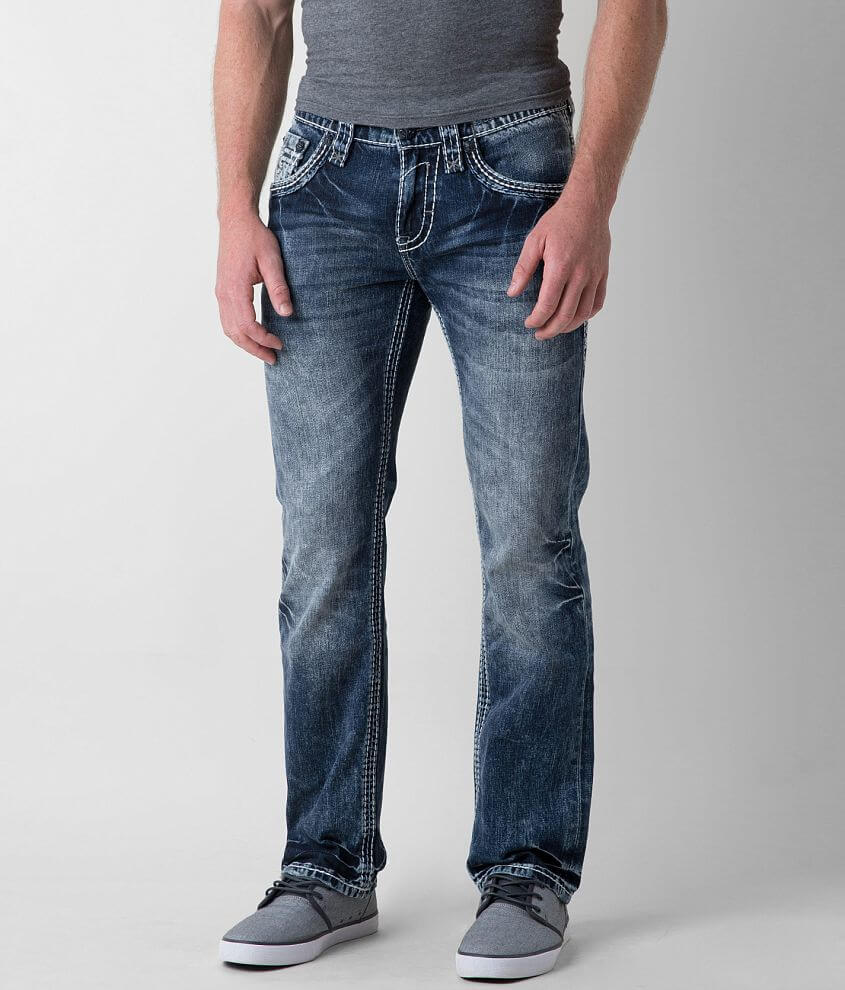 Slim straight rock revival 2024 jeans