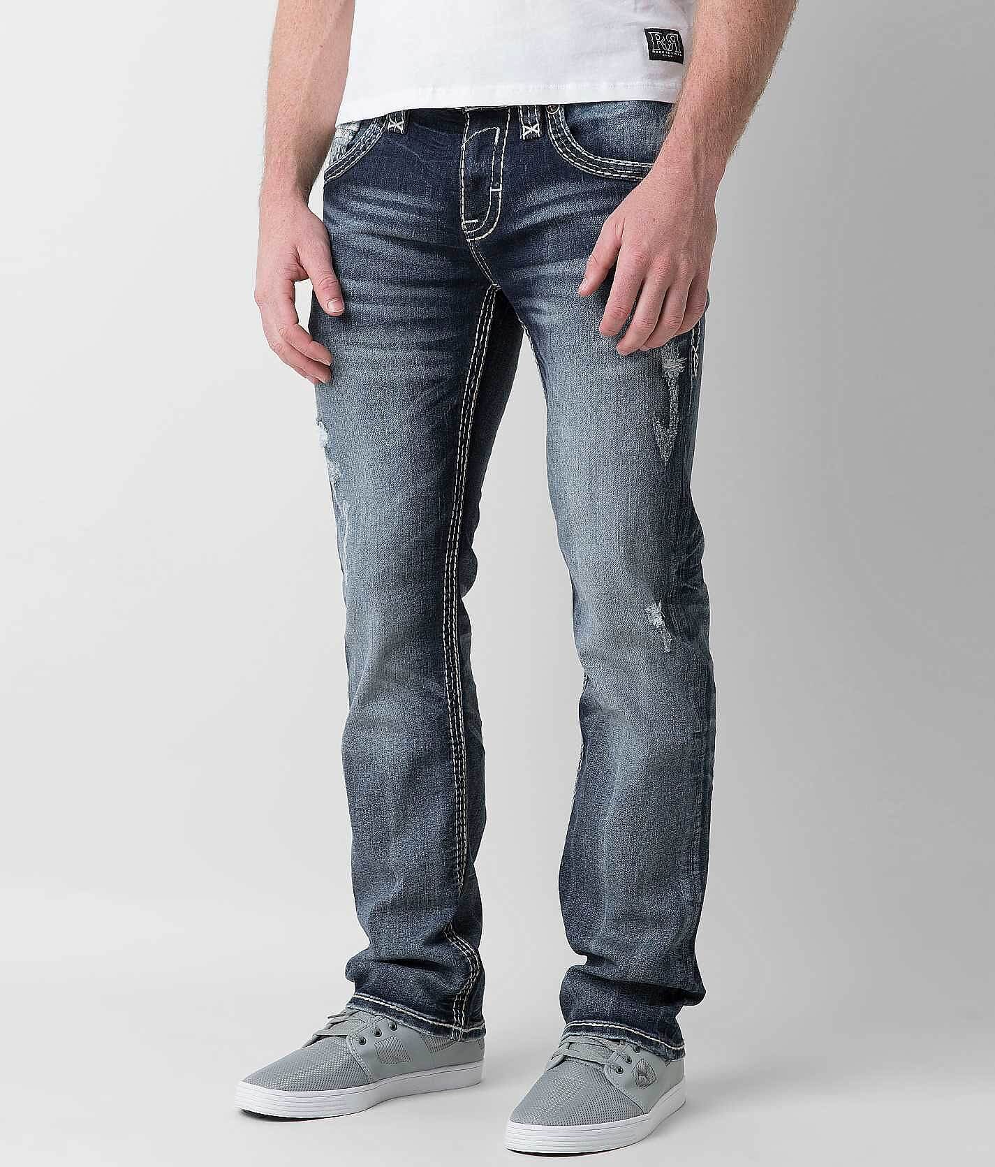 rock revival mens slim fit jeans