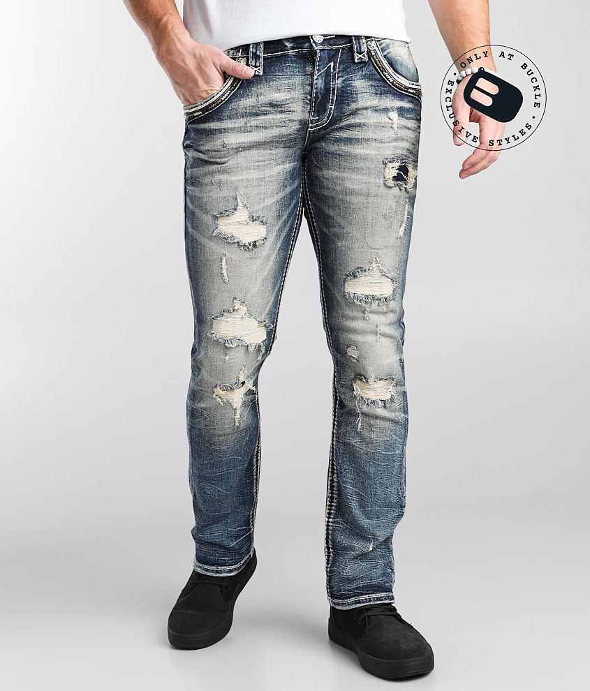 Rock Revival Ander Slim Straight Stretch Jean front view