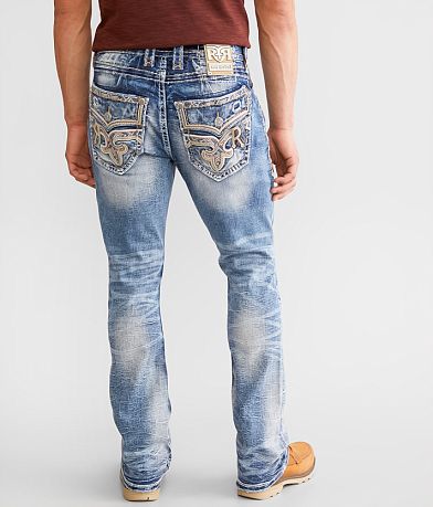Rock Revival Daxton Stacked Slim Boot Stretch Jean BACK