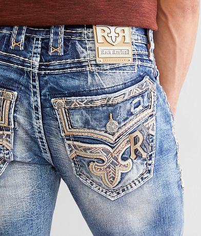 Rock Revival Daxton Stacked Slim Boot Stretch Jean BACK_POCKET