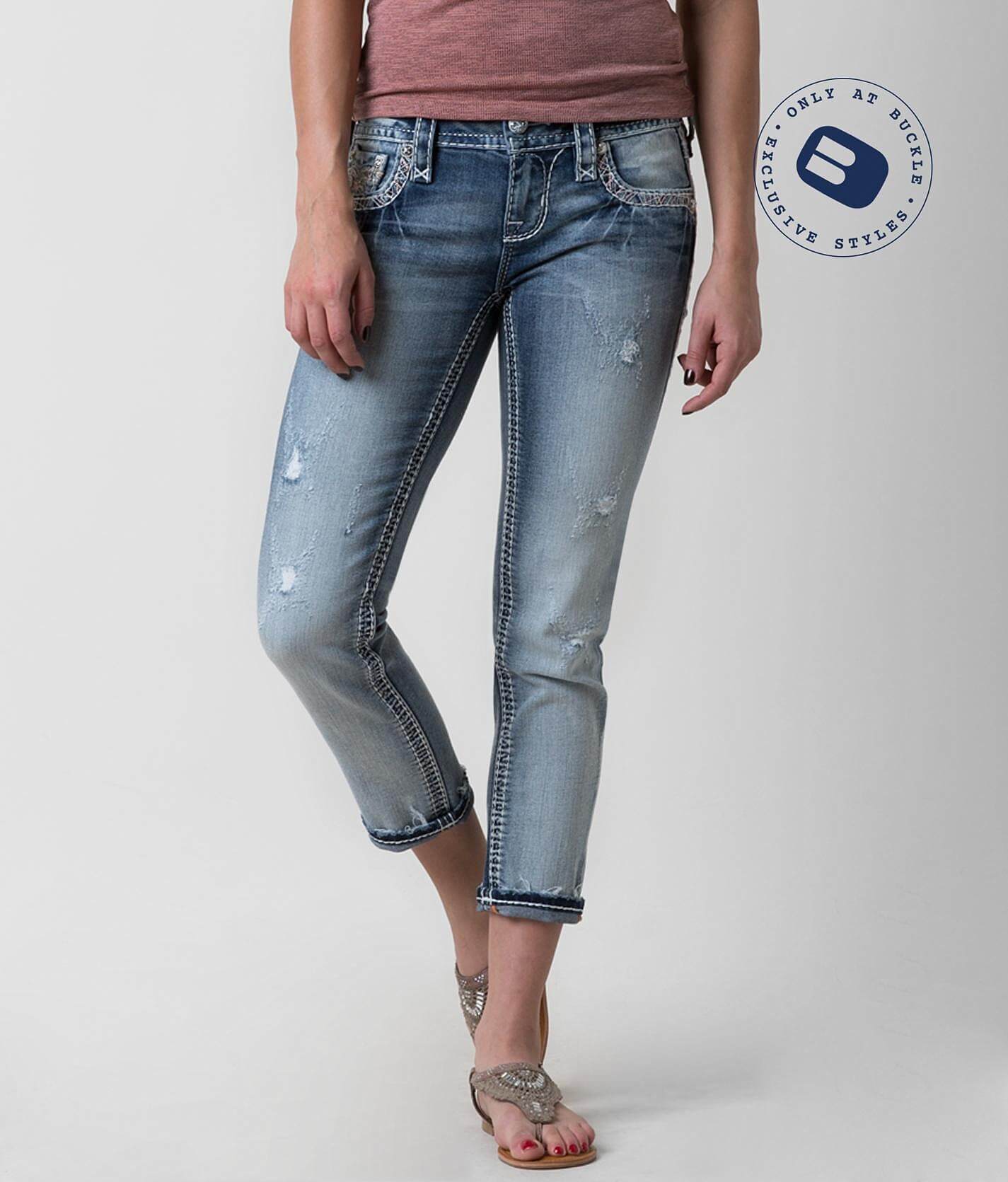 rock revival capri jeans