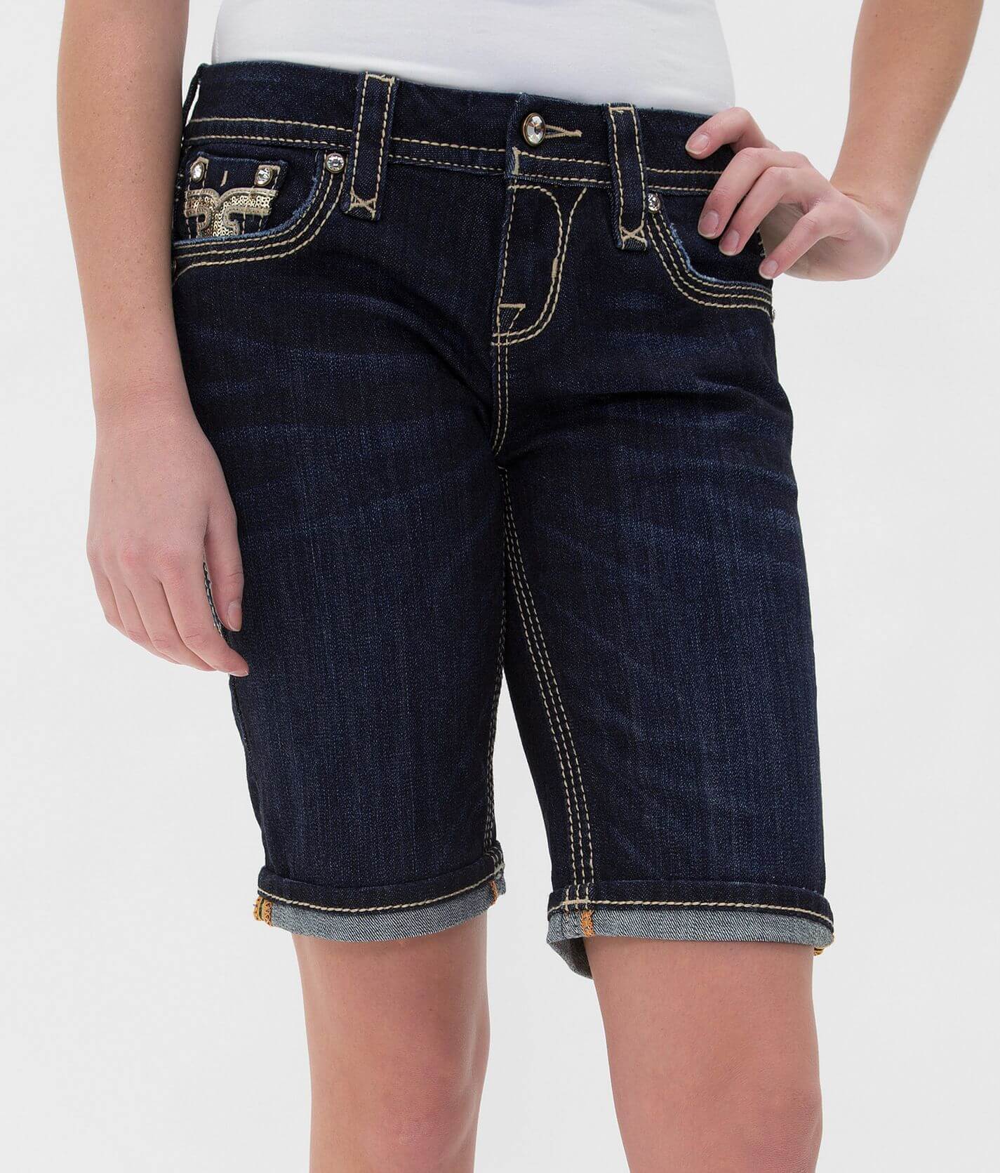 【HI FI FNK】Boldy Bermuda Denim HI FI FNK】Boldy Bermuda Denim Men Denim Bermuda Shorts