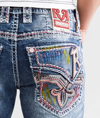 Rock Revival Zadie Slim Straight Stretch Jean back pocket view